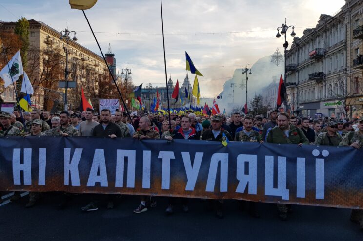 Manifesty na Ukrainie/ fot. Paweł Bobołowicz