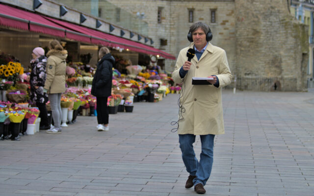 Krzysztof Skowroński 
 w Tallinnie / Fot. Piotr Mateusz Bobołowicz, Radio Wnet