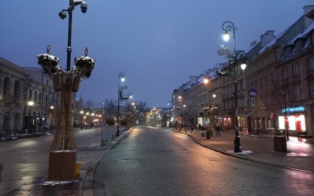 Krakowskie Przedmieście, 25.11.2022 r., godz.: 6.55 | fot.: Kamil Kowalik, Radio Wnet