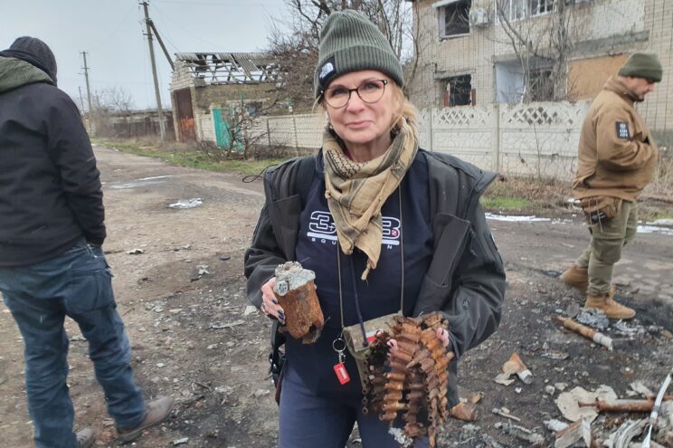 Małgorzata Gosiewska, wicemarszałek Sejmu RP, Kisielówka(obw. mikołajowski), styczeń 2023 r. fot.: Wojciech Jankowski