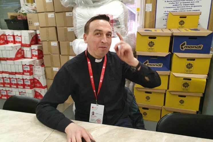 Ks. Wojciech Stasiewicz, dyrektor charkowskiego Caritas-Spes, fot.: Wojciech Jankowski