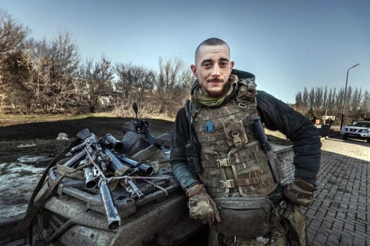 Jarosław z 3. Samodzielnej Brygady Szturmowej Sił Zbrojnych Ukrainy, Bachmut 2023 r., fot.: Sebastian Tomasz Płocharski.
