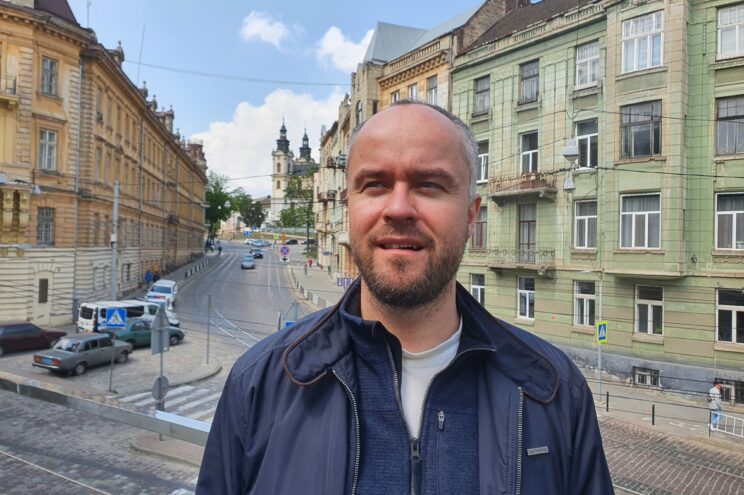 Wito Nadaszkiewicz, główny koordynator Poland Helps na Ukrainie, prawnik, dziennikarz, Lwów / fot.: Wojciech Metody Jankowski