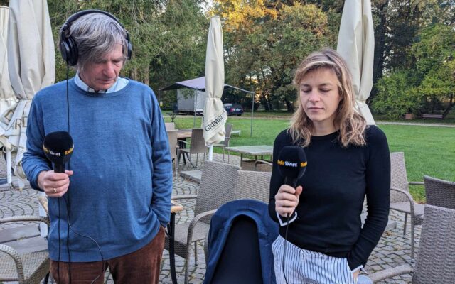 Krzysztof Skowroński i Małgorzata Kleszcz / Fot. Hanna Tracz