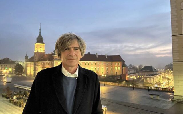 Krzysztof Skowroński Balkon Radia Wnet fot. Małgorzata Kleszcz